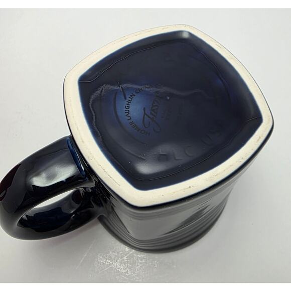 Homer Laughlin Red and Cobalt Blue Fiesta Mugs Set of 4 - Picture 10 of 11